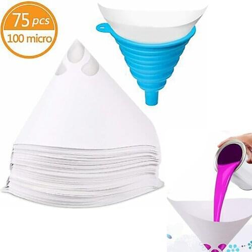 100 Mesh Filter Strainer 75 Pcs Disposable Filter Resin Filter Strainers