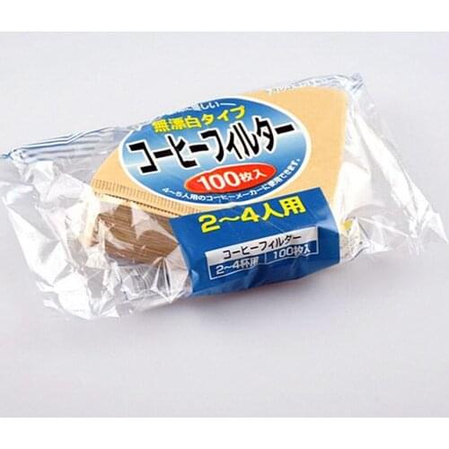 100Pcs/Bag Coffee Paper Filter for 102 Coffee Hand-poured Coffee Filter Drip Cup Espresso Coffee Brew kitchen accessories tool