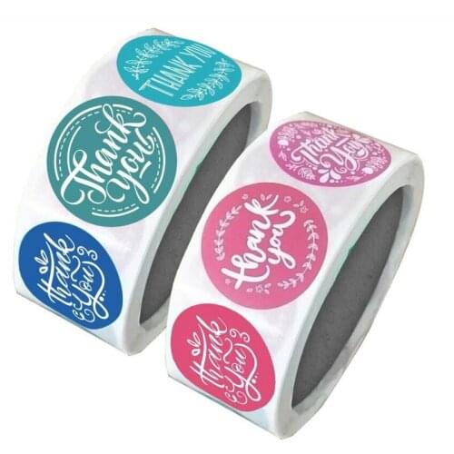 1500 Pcs Round Thank You Sticker Roll with Gold Leaf Olive Branch Stickers for Local Handmade Gift Stickers Gold Seal Labels