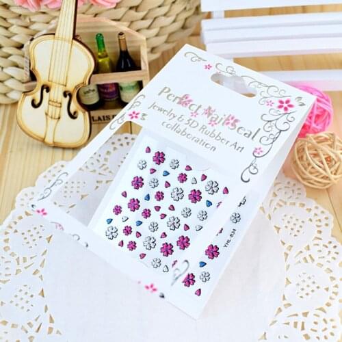 3D Nail Sticker Flower Stickers for Nail Foil Design Fashion Manicure Stickers Nail Art Decorations Stickers Nail Decals
