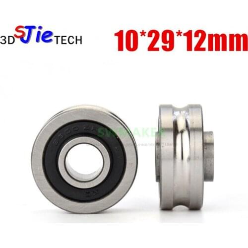 10*29*12mm all steel U grooved wheel, roller pulley bearing roller, rust prevention for embroidery machine / stripper