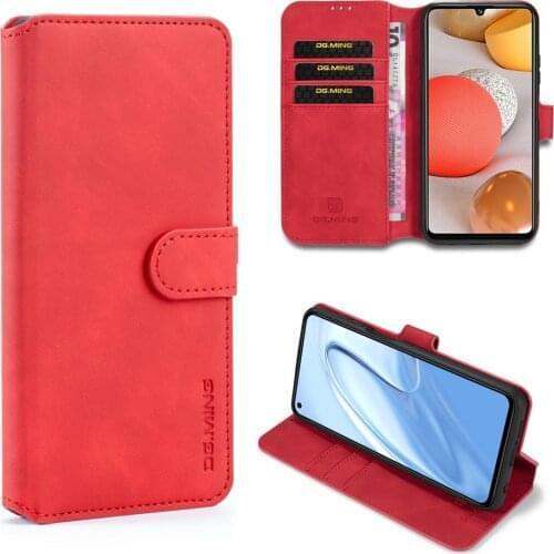 Case For Samsung Galaxy M31S Leather Luxury Magnetic Leather Phone Wallet Credit Card Case Protective Shockproof Full Cover