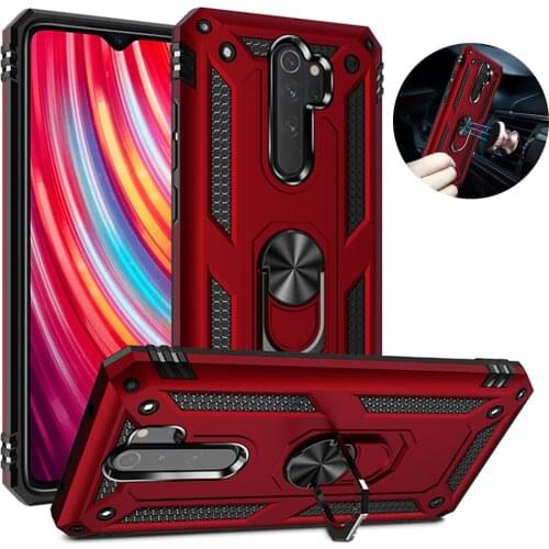 For Redmi Mi Note 8 T 8T Phone Cover Case Armor Shockproof Xiaomi Redmi Note 8 Pro Case Stand Holder Ring Magnetic Luxury Coque