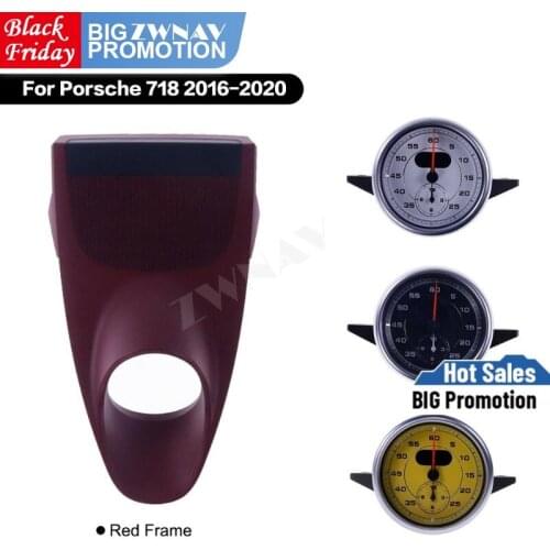 For Porsche Panamera 2017 2018 2019 2020 Car Stopwatch Interior Dashboard Center Compass Time Electronic Meter Clock Accessional