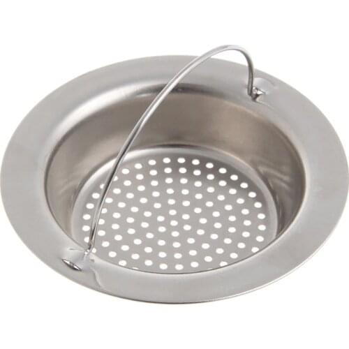 Kitchen Drain Filter Sink Strainer Waste Plug Drain Stopper Filter Basket Stainless Steel