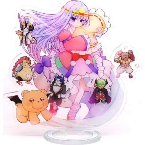 HOT Sleepy Princess in the Demon Castle Maoujou de Oyasumi Aurora Suya Rhys Decor Kaymin Two-sided Stand Model Plate Anime Desk
