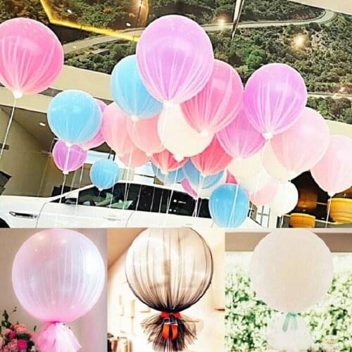 36 Inch Latex Balloon With Net Yarn Balloon Birthday Party Decoration Wedding Party Suppliers Christmas Air Balls