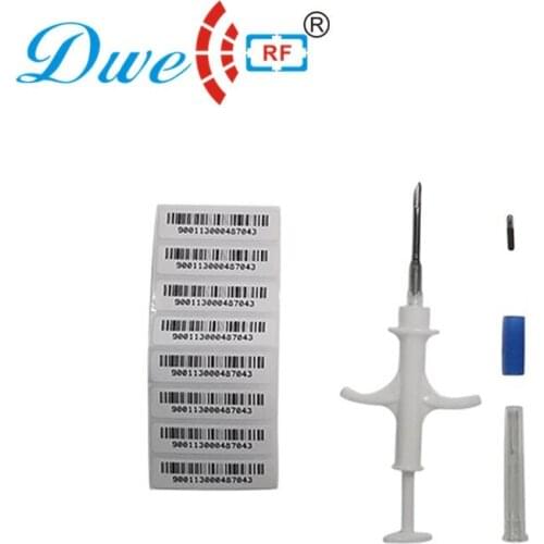 Free shipping 50pcs/lot iso 11784 rfid em4305 tracking chip cattle raising glass syinge microchip mascotas for pets animals