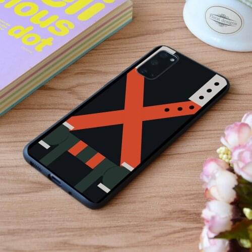 For Samsung My Hero Academia Bakugou Katsuki Print Soft Silicone Matt Case TPU Cover Galaxy S Note M and Galaxy A