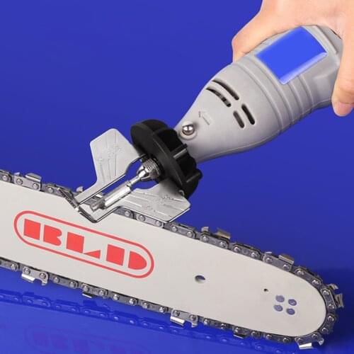Chainsaw Sharpening Kit Electric Grinder Sharpening Polishing Attachment Chainsaw Sharpener Guide Drill Adapter Grinding Tool