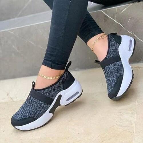 2021 New Plus Size 43 Women Casual Shoes Flat Sneakers Mesh Loafers Oxford Shoes for Woman Platform Vulcanize Shoes Chunky
