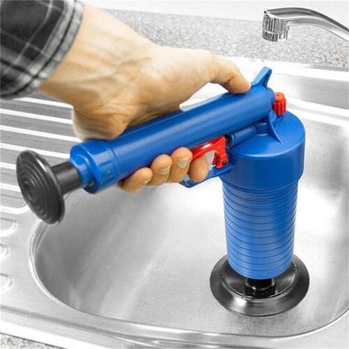 Air Pressure Drain Cleaner Sewer Cleaning Brush Kitchen Bathroom Toilet Dredge Plunger Basin Pipeline Clogged Remover Tool Set