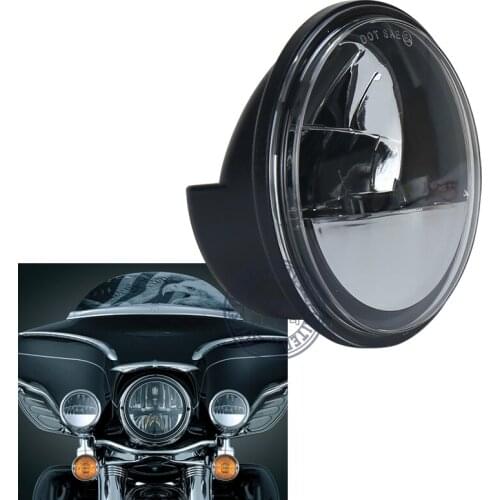 Motorcycle 4.5 Inch 15W Reflector LED Fog Light headlight White For Halo Passing Lamp For-Harley