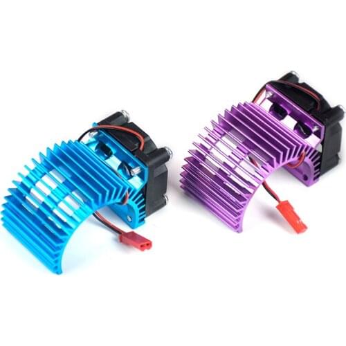 1:10 Motor Cooling Fan Heat Sink for RC Electric Vehicle Model Car 540 550 3650 Motor Radiator JR Plug Servo Socket