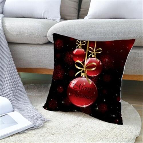 Christmas Flax Cotton Linen Home Waist Cover Throw Pillow Decorative Case Covers Home New Year New Arrival Gifts 5z
