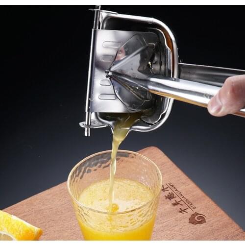 Manual Fruit Juicer 304 Stainless Steel Hand-Pressed Juice Pomegranate Orange Lemon Clip Kitchen Tool Household Hand-Held Juicer