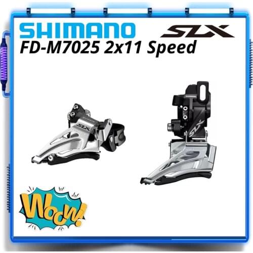 SHIMANO SLX M7000 M7025 FD-M7025-11-D FD-M7025-11-L TOP SWING Low Clamp Band Mount Front Derailleur Down Swing Direct Mount 2x11