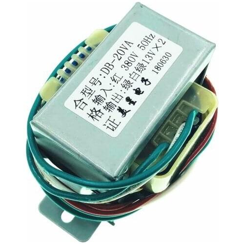 Power transformer EI57*30 380V to 13V*2 dual 13V 0.8A 1A dual voltage 20W/VA