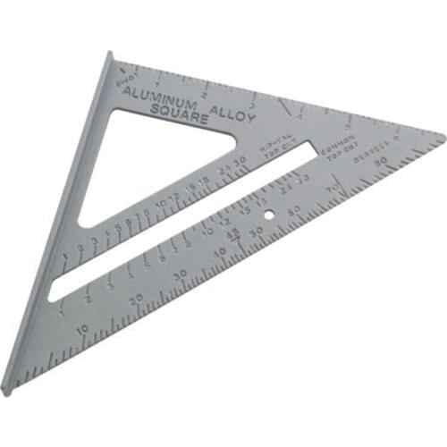 7inch Aluminum Alloy Triangle Angle Ruler Squares For Woodworking Square Angle Protractor Measuring Tools Rulers