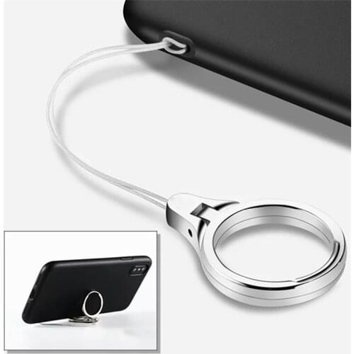 Universal metal Lanyard For Keys Phones Strap for iPhone 7 Plus 8 6S Keycord Lanyards Finger Mobile Holder Stand Accessories