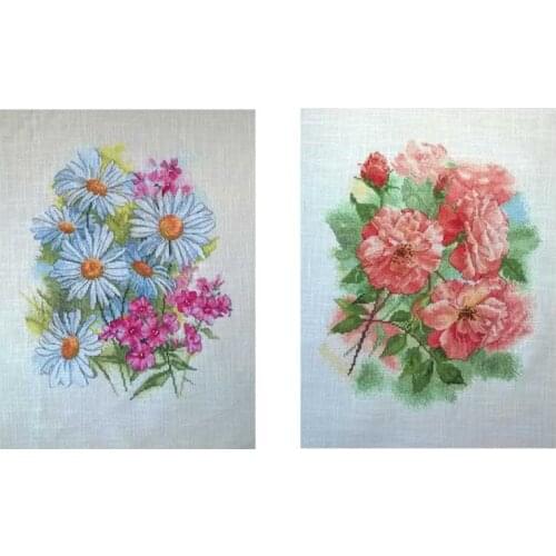 Gorgeous flowers patterns Counted Cross Stitch 11CT 14CT 18CT DIY Chinese Cross Stitch Kits Embroidery Needlework Sets