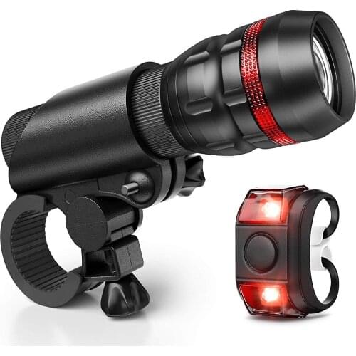 Bike Lights Bicycle Lights Front and Back Bike Light Set Super Bright Front and Rear Flashlight LED Headlight Bicycle MTB light