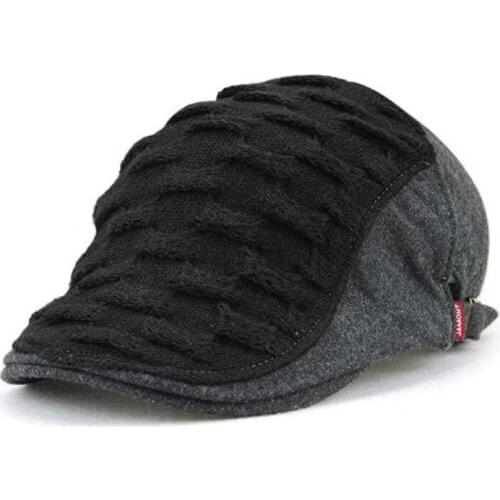 XEONGKVI Korean Wave Flanged Joint Visors Cap Autumn Winter Warm Brand Snapback Cotton Hats For Women Men Peaked Cap Casquette