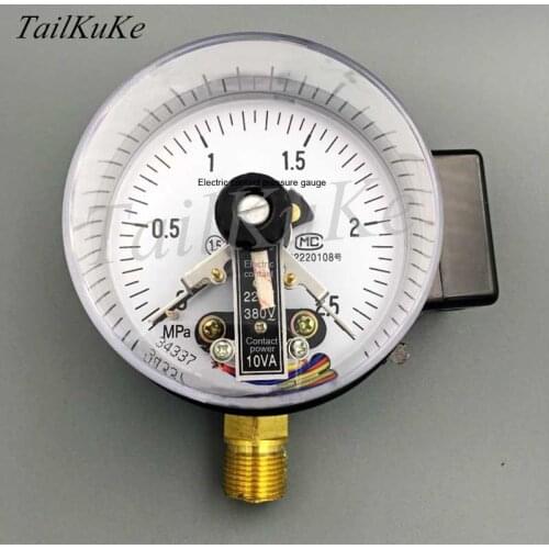YX-100 Electric Contact Pressure Gauge Vacuum Gauge Pressure Controller 0-1 1.6 2.5 MPA