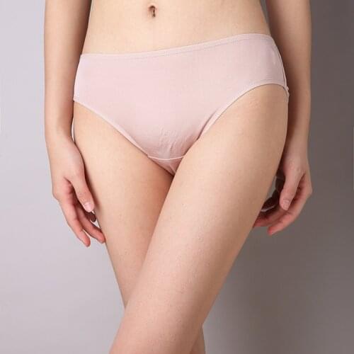 Womens 100% real silk middle rise basic panties briefs Underwear Lingerie size M L XL 2XL 1014