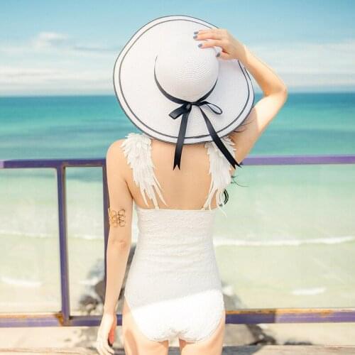 One-Piece Swimsuit Retro Female Women Summer 2019 Luxury Sexy Moves Swimming Solid Polyester Swimming Suit For Women