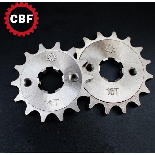 1Pcs Nickel Alloy Steel 14T 15T 16T 17T Tooth Sprocket for CBF OTR Z-ones 150 Dirt Pit Bike Moped Scooter Motorcycle