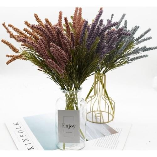 1 bunch of 5 forks Artificial flowers lavender for Home decoration accessories Wedding Diy Flower arrangement Indoor furnishings