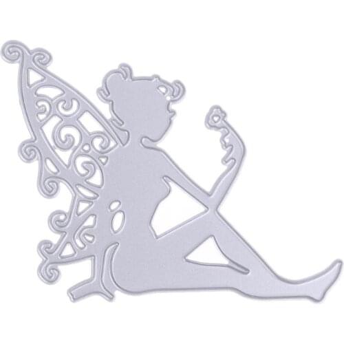 1Pc Angel Girl Metal Dies Cutting Stencil for DIY Scrapbooking Photo Album Cake Making Craft Card Dies Cut Embossing Template