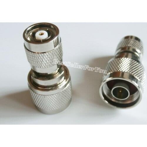 1Pcs RPTNC RP TNC Male Jack To N Male Plug RF Coaxial Connector Adapter Antenna Radio