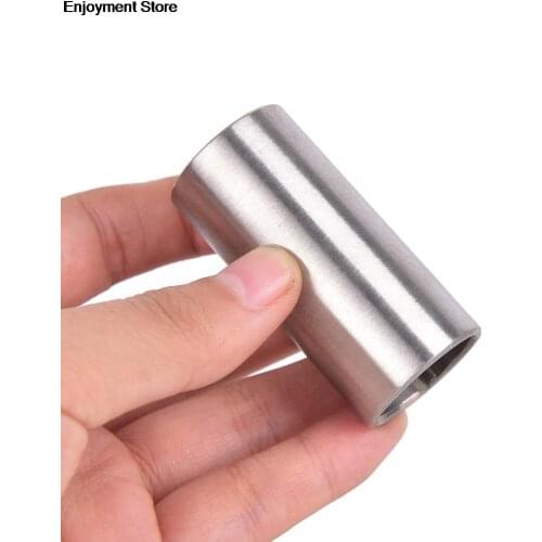 1 Piece Steel Guitar Slide Stainless Slider Deslizante Guitarra Smooth Edge 51*25*21*2MM