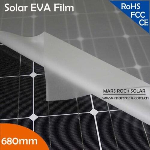 100meters 680mm width Solar EVA Film for solar cell encapsulation with TUV certification+ free of shipping