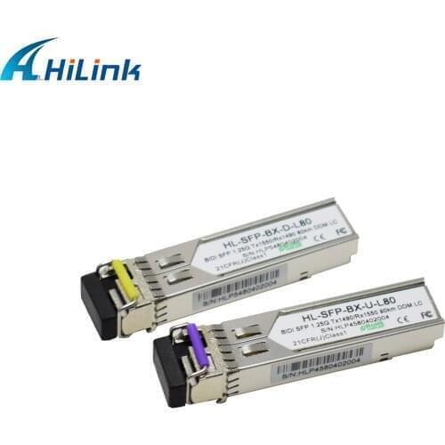 3 Years Warranty 1490/1550nm SC/LC SM Single Fiber Optical Module 1.25G Bidi 80km SFP Transceiver Module