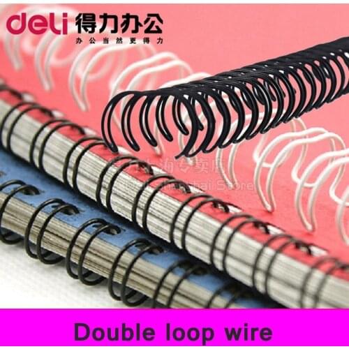 50PCS/BOX A4 Size 1/2 pitch 23 rings 5/8-1" (15.9mm-25.4mm) Nylon coated double loop wires binding wire combs binding rings