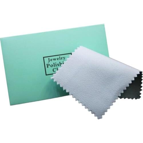 50Pcs Silver Polishing Clean Polishing Cloth with Packaging Silver Cleaning Cloth Wipe Cloth Silver Suede Leather