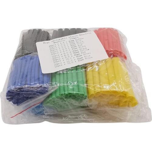 530Pcs Heat Shrink Tube Assorted Polyolefin Heat Shrink Tube Wrap Wire Cable Insulated Krimpkous Sleeve Tubing Termoretractil