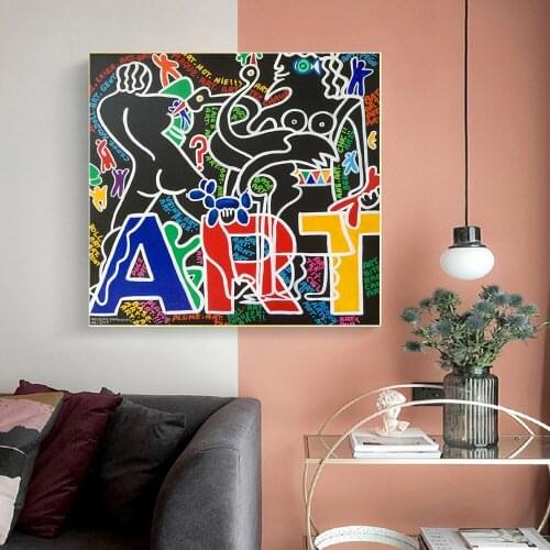 Graffiti Art Abstract Canvas Painting Posters and Print Wall Canvas Art Home Decor For Living Room Graffiti Canvas Cuadros Decor