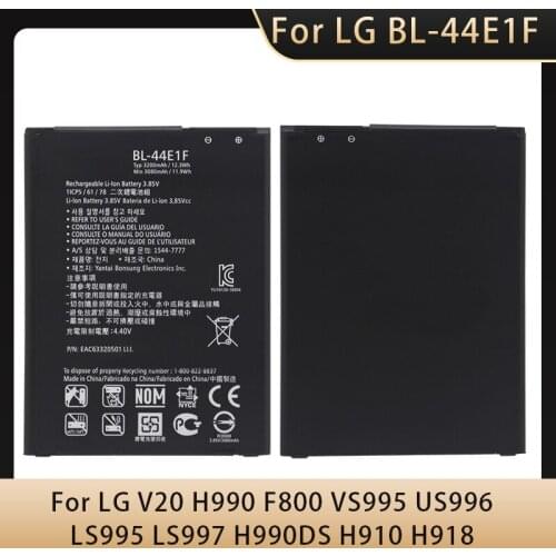 BL-44E1F Phone Battery For LG V20 VS995 US996 LS997 H990DS H910 H918 Stylus3 LG-M400DY Batteries