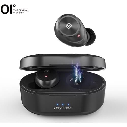 OI TB True Wireless Earphone Bluetooth Earphone 5.0 3000mAh Ultra Large Capacity Longest PlayTime Touch Sensor IPX7--Black&White