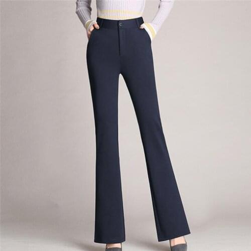 Women Pants High Waist Business Formal Women Trousers Slim Female Work Wear Office Lady Casual Pants