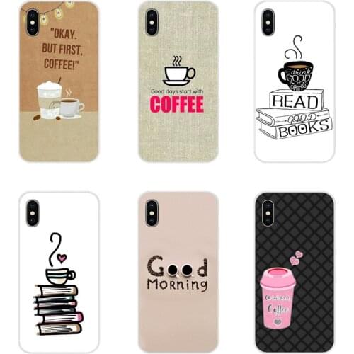 For Motorola Moto X4 E4 E5 G5 G5S G6 Z Z2 Z3 G G2 G3 C Play Plus Ok But First Coffee Book Girl Accessories Phone Cases Covers
