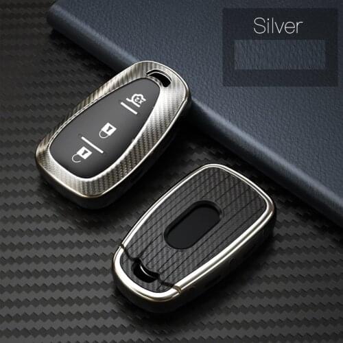 TPU+Carbon fiber grain Car Key Cover key Case For CHEVROLET MALIBU EQUINOX CRUZE CAMARO 2016 2017 2018