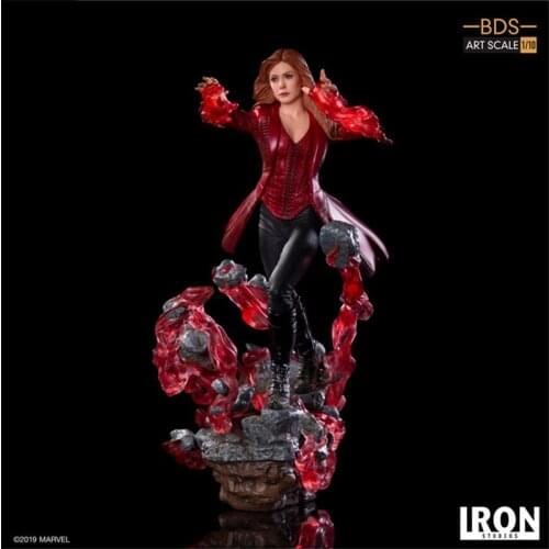 For Collection 21cm Statue 1/6 Scale Scarlet Witch BDS Endgame MARCAS19219-10 Action Figure Model for Fans Gifts