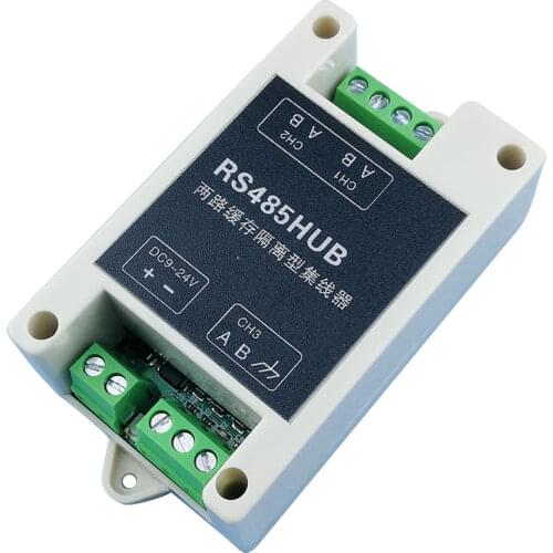 Two-channel Buffer Isolated RS485 Hub 485 Switch 485HUB Two Master and One Slave Two Master and Multiple Slaves