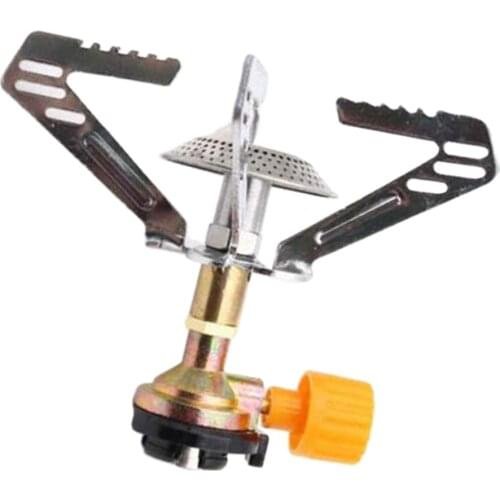 Gas Stove Single Burner Backpacking Stove Zinc Alloy For Hiking Camping