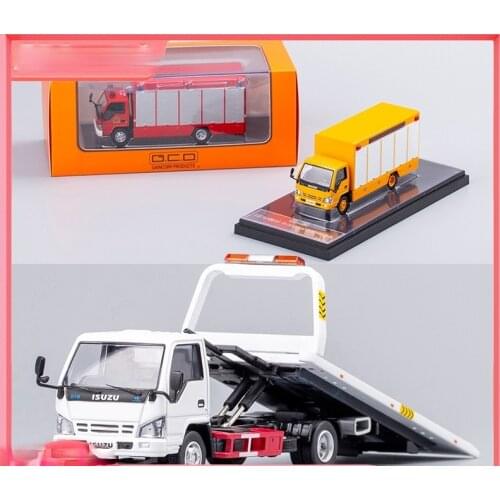 GCD 1:64 Isuzu 4k Engineering Fire Trailer Clearance Vehicle Plate wrecking truck